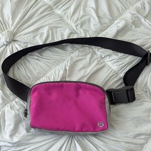lululemon hot pink belt bag